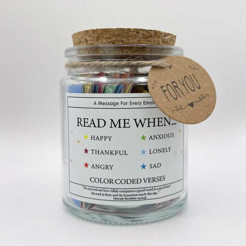Emotions Jar with verses from Quran - (Buy 1 Get 1)
