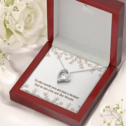 You are the World | Gift for Muslim Mom | Forever Love Necklace