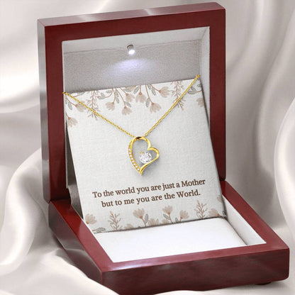 You are the World | Gift for Muslim Mom | Forever Love Necklace