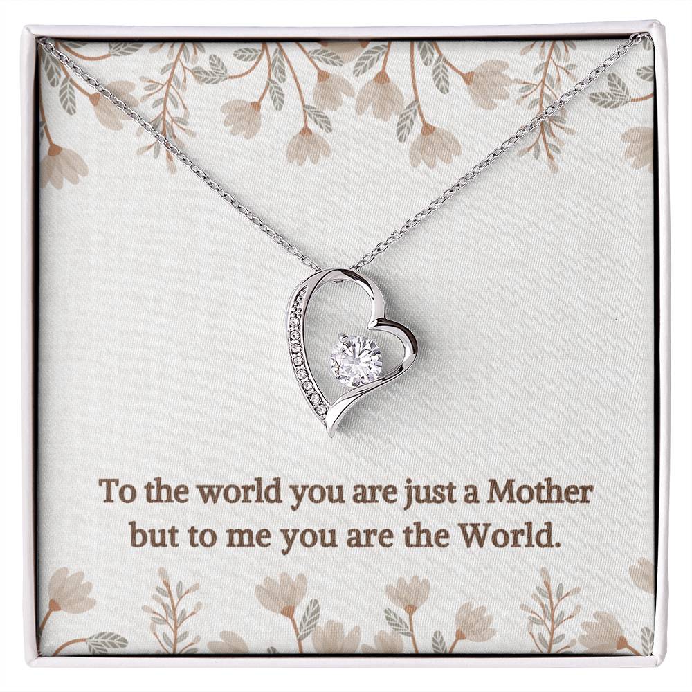 You are the World | Gift for Muslim Mom | Forever Love Necklace