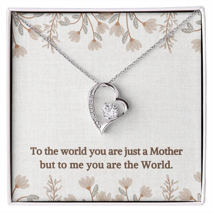 You are the World | Gift for Muslim Mom | Forever Love Necklace