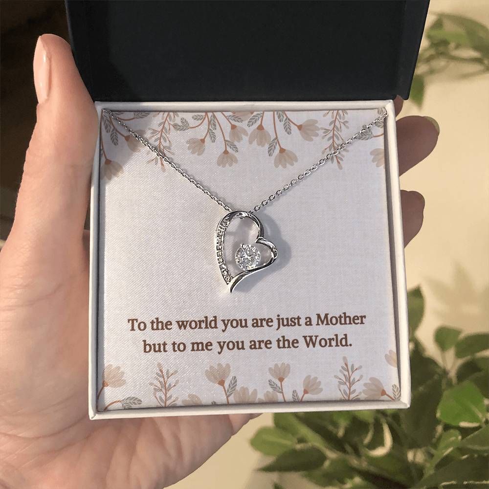You are the World | Gift for Muslim Mom | Forever Love Necklace