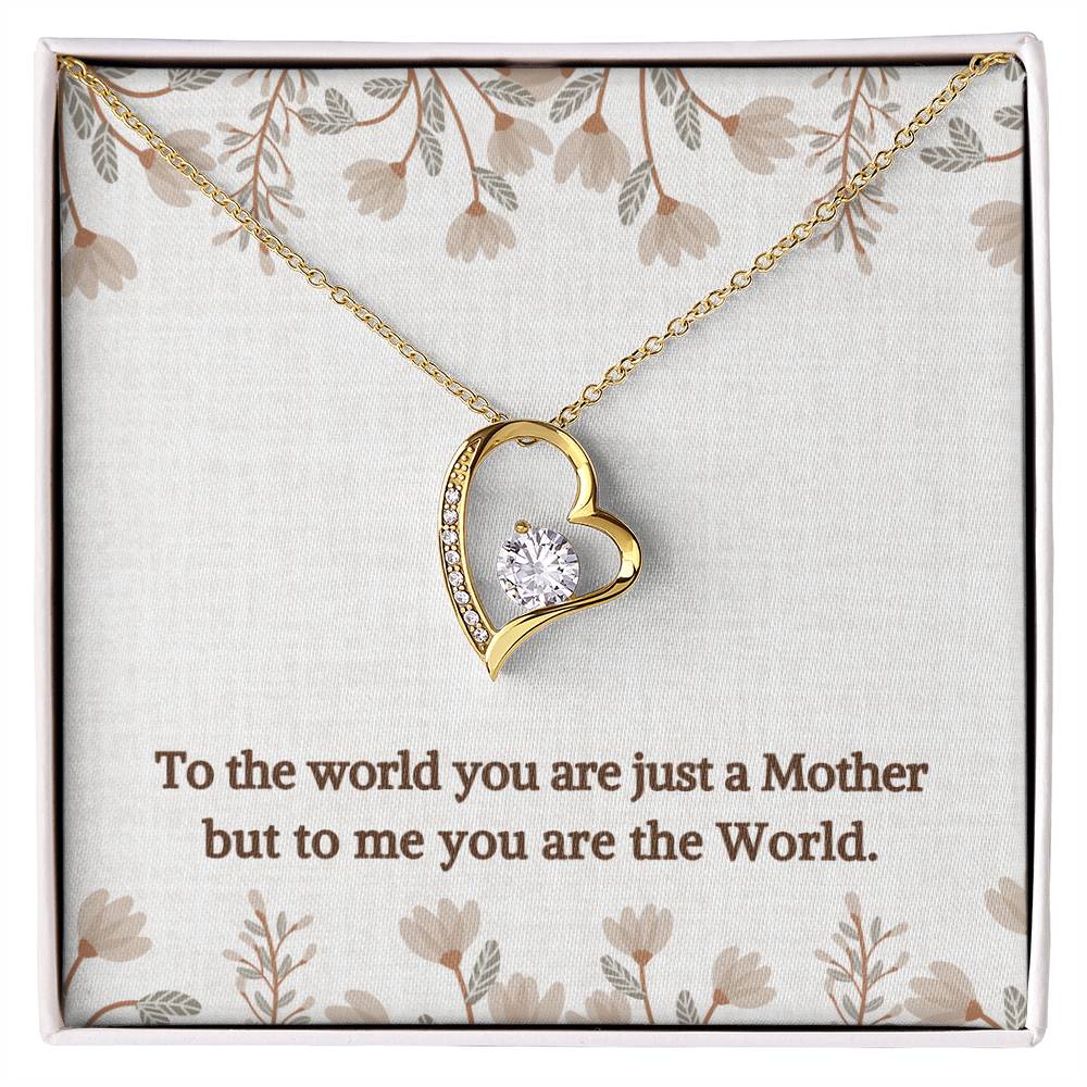 You are the World | Gift for Muslim Mom | Forever Love Necklace