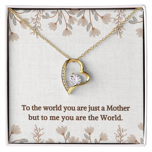 You are the World | Gift for Muslim Mom | Forever Love Necklace