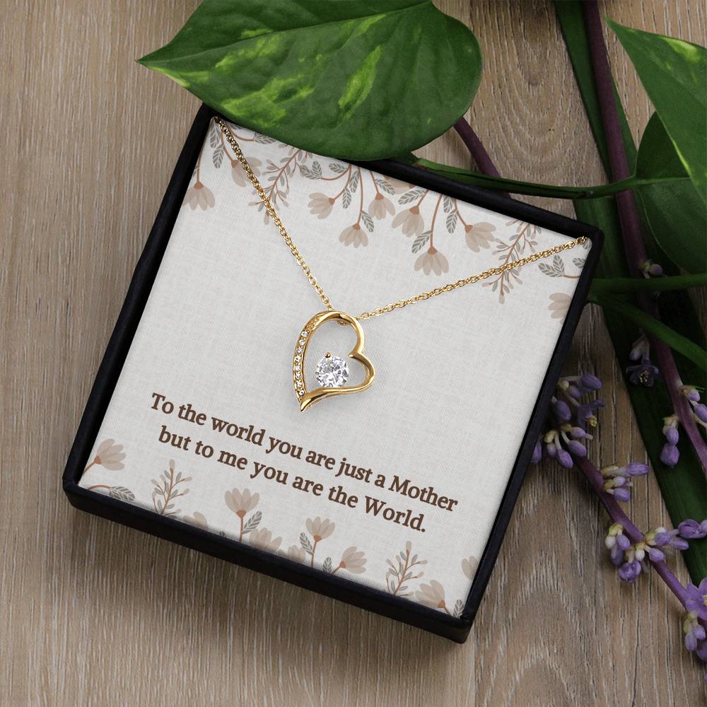 You are the World | Gift for Muslim Mom | Forever Love Necklace