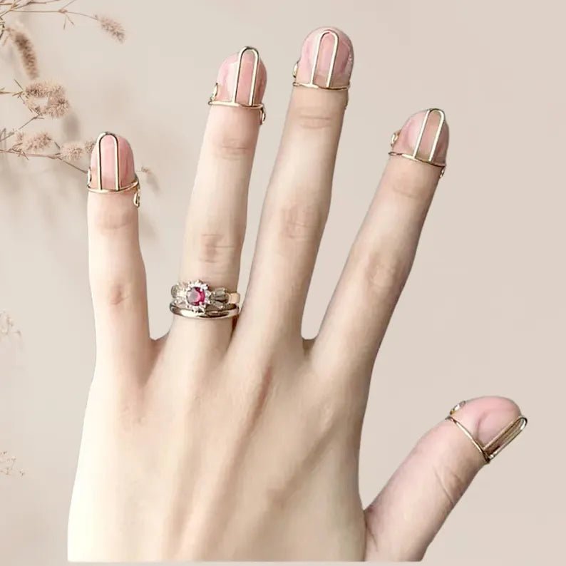 Handcrafted Wudu Nail Rings - HadiyaKart India
